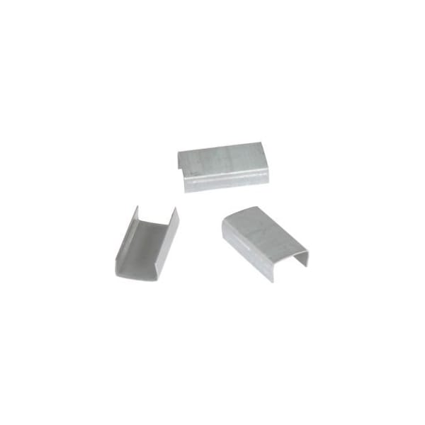 Pac Strapping Products Pac Strapping Regular Duty Snap On Steel Strapping Seals, 3/4" Strap Width, Silver, Pack of 2500 OST68C - main